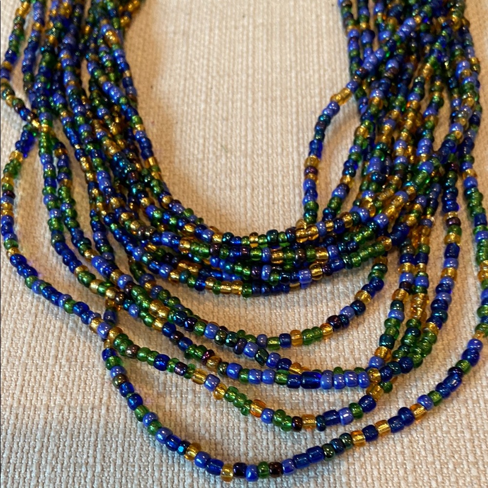 Multicolor Beaded Necklace - Picture 6 of 11